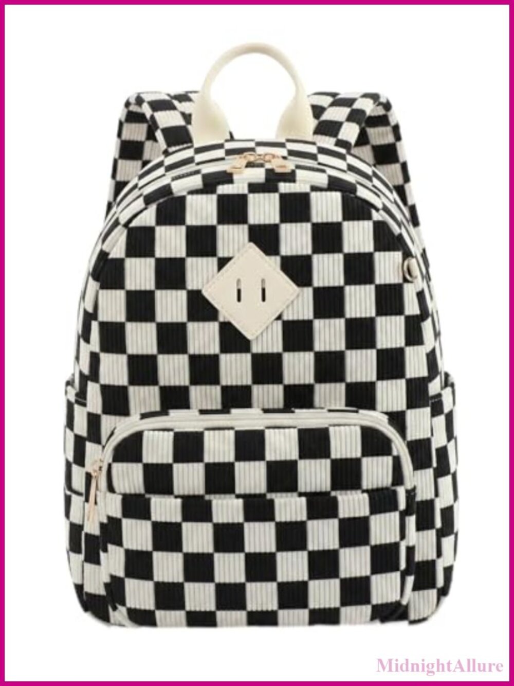 Corduroy Mini Backpack Purse Lightweight Small Daypack for Women